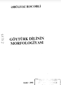 GÖYTÜRK DİLİNİN MORFOLOGİYASI